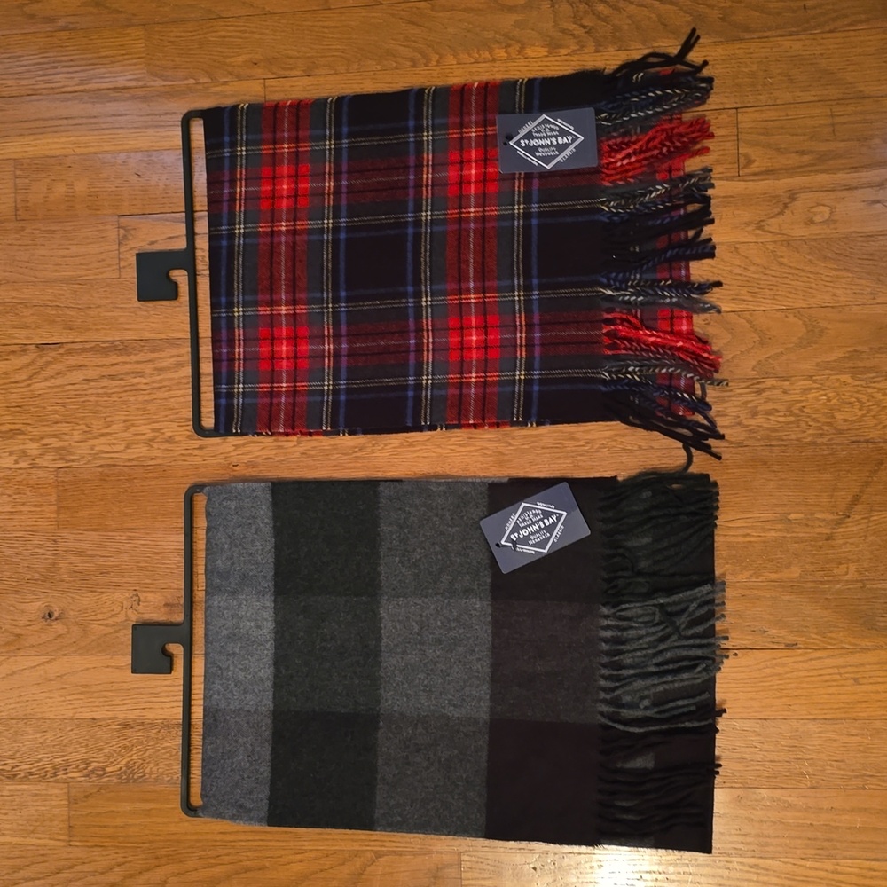 ST. JOHN'S BAY BRAND WOMEN'S WINTER SCARVES BUNDLE OF 2